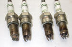 Badly worn spark plugs